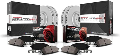 Power Stop CRK4104 Front and Rear Z23 Evolution Geomet Coated Brake Kit by PowerStop