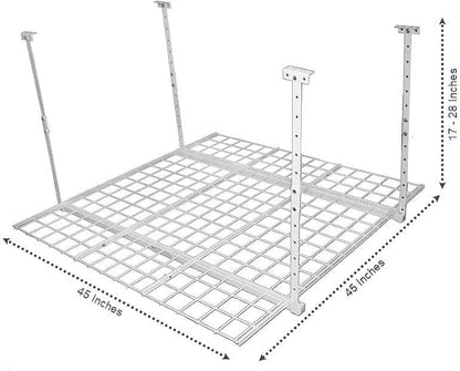 Overhead adjustable Garage Storage Rack, Heavy Duty Steel Garage Storage System - Image 3
