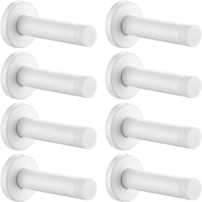 JQK Door Stopper White, 304 Stainless Steel Thicken 1mm Sound Dampening Door by Homeimprovement
