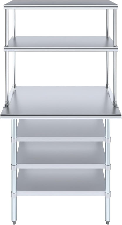 Amgood 24" x 36" Stainless Steel Work Table - Image 2
