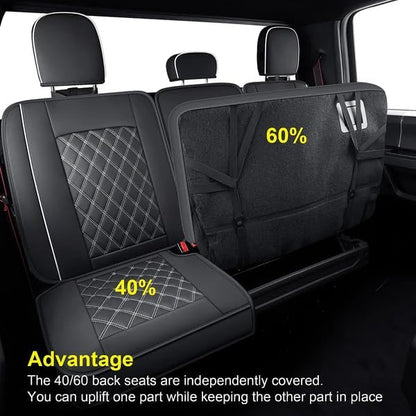 LUCKYMAN CLUB F150 Faux Leather Seat Covers Fit - Image 8