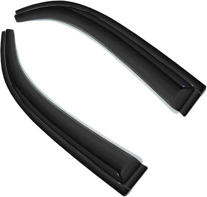 2pc 3D Sun Rain Guard Window Visor Wind Deflector Compatible by GLDIFA