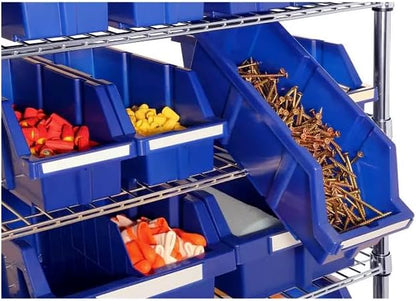 Heavy-Duty Steel Wire Shelving Storage Unit, 24-bin Rack - Image 3