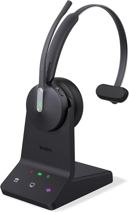 Yealink WH64 DECT & Bluetooth Mono UC Zoom Wireless Headset, 606 ft Range by RedefineYourWorkplace