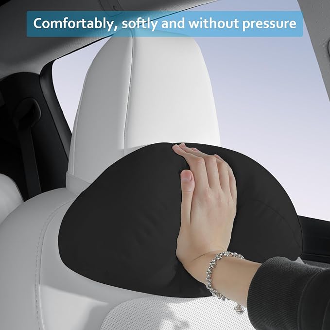 Car Headrest Pillow for Driving, Softness Ergonomic Design Universal Travel - Image 7