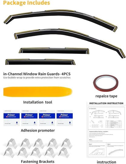 in-Channel Window Rain Guards Fit - Image 9