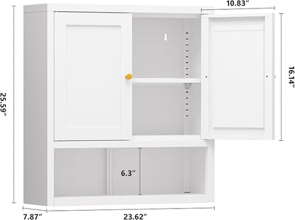 Metal Bathroom Storage Cabinet, Metal Storage Cabinet - Image 2