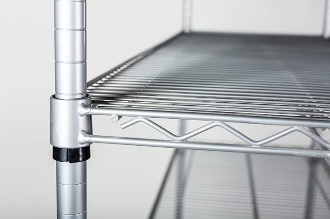 Omega 36" Deep x 36" Wide x 80" High 3 Tier Gray Starter Shelving Unit - Image 6