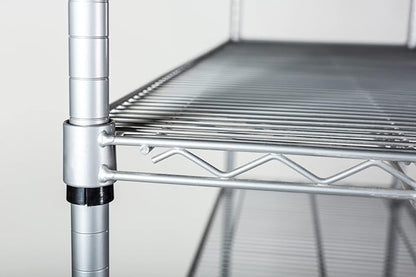 Omega 21" Deep x 36" Wide x 63" High 3 Tier Gray Starter Shelving Unit - Image 6