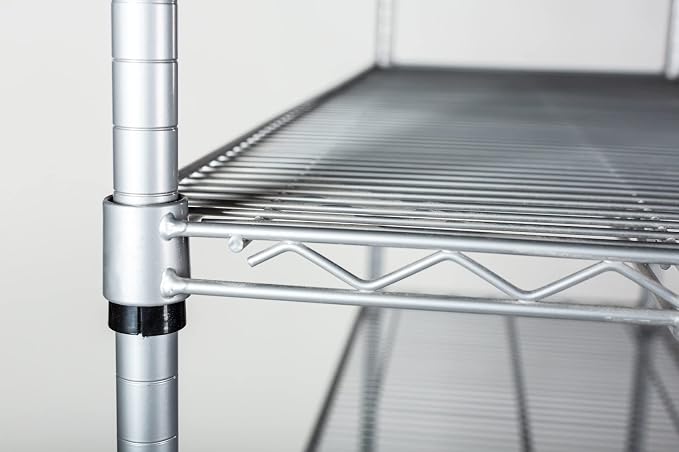 Omega 14" Deep x 60" Wide x 86" High 3 Tier Gray Starter Shelving Unit - Image 6