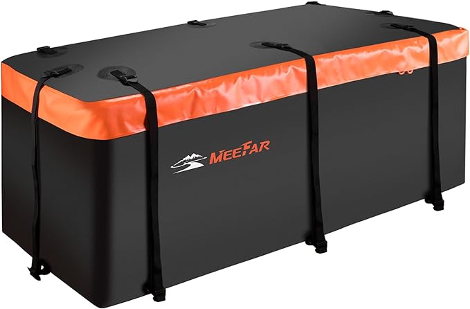 MeeFar Hitch Mount Cargo Carrier Bag Soft Shell 100% Waterproof 20 Cubic Feet by MeeFar