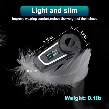 TK-X4SC Motorcycle Bluetooth Headset, 6 Riders 2000m Helmet Group Intercom - Image 5