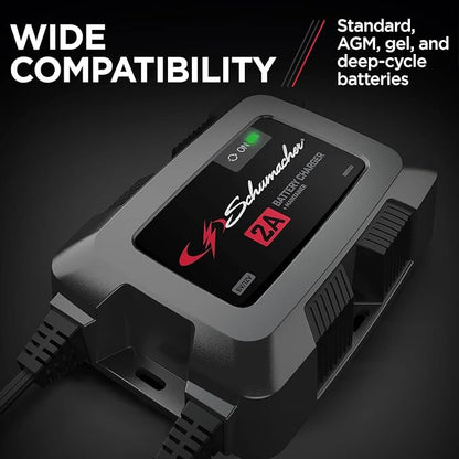 Schumacher Electric Fully Automatic 2A 6V / 12V Battery Charger & Maintainer - Image 4