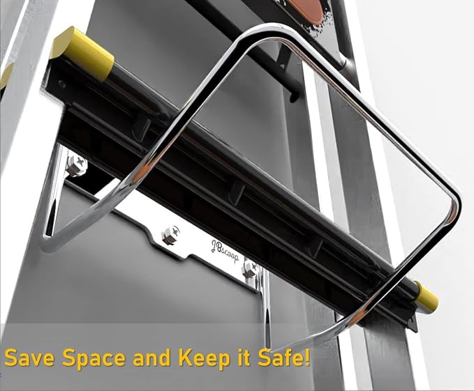 JBscoop Ladder Hanger for Garage Wall, Ladder Storage Strollers and Folding - Image 7
