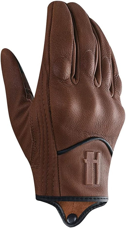 Harssidanzar Women's Motorcycle Gloves, Leather Motorcycle Gloves, Motorbike - Image 6