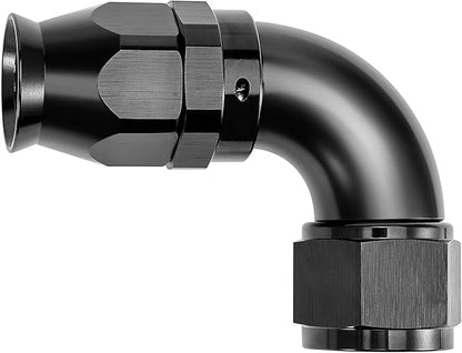 EVIL ENERGY 8AN 90 Degree PTFE One Piece Full Flow End Hose Fitting Aluminum by EVILENERGY