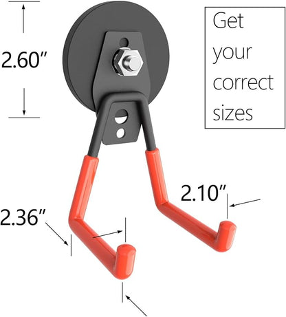 Magnetic Garage Hook, Heavy Duty Garage Storage Magnetic Hooks Steel Tool - Image 2