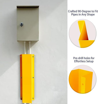Pipe and Downspout Protector, Carbon Steel Guard Device - Image 6