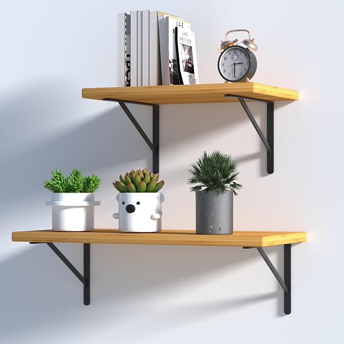 6 Pack L18 x H 12" Black Heavy Duty Shelf Brackets - Image 3