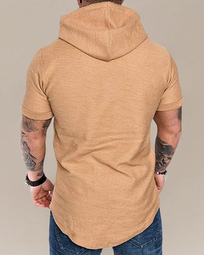 Lexiart Mens Fashion Athletic Hoodies Sport Sweatshirt Solid Color Fleece - Image 5