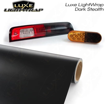 Luxe LightWrap Dark Smoke Stealth Universal Headlight Tail Light Tint Kit - Image 2