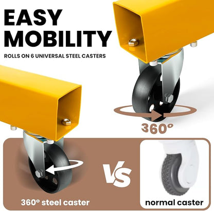 2 Ton Engine Hoist with Leveler 4409 LBS Folding Cherry Picker Engine Hoist - Image 6