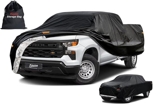 Kayme Truck Cover Custom Fit Chevy Silverado 1500 Regular Cab Long Bed. Full by kayme