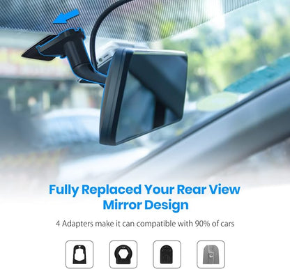 9.35''1080P OEM Rear View Mirror Camera: Recording Wide View Back Up Camera - Image 2