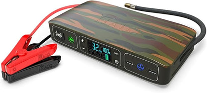 HALO Bolt Air 58830 Portable Car Battery Jump Starter | 100 PSI Air Compressor by Halo