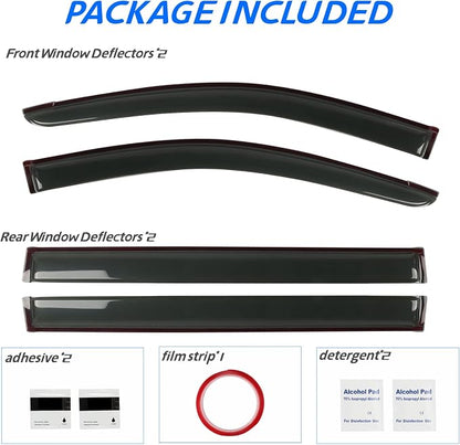 Rain Guard Fit for 2008-2020 Dodge Grand Caravan, 2008-2016 Chrysler Town & - Image 6