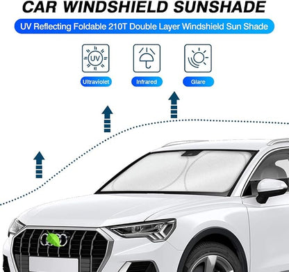 KUST Windshield Sun Shade for 2019-2025 2026 Audi Q3 Accessories Custom Fit - Image 2