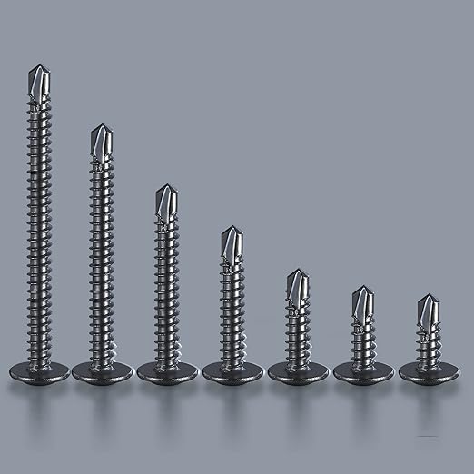 Wensilon #10×3/4” for Sheet Metal Self-Tapping Screws 410 Black Stainless Steel - Image 4