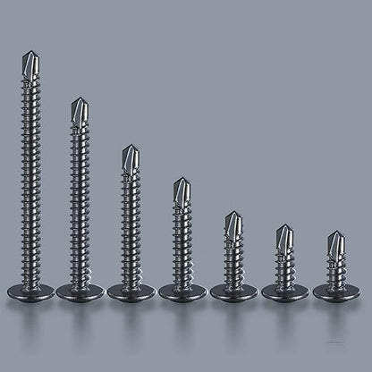 Wensilon #10×3/4” for Sheet Metal Self-Tapping Screws 410 Black Stainless Steel - Image 4