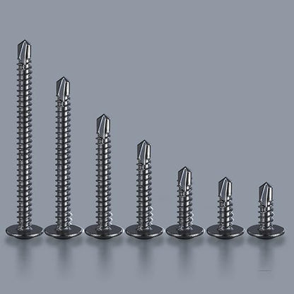 #8×3/4” for Sheet Metal Self-Tapping Screws 410 Black Stainless Steel Truss - Image 5