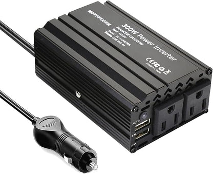 300W Power Inverter DC 12V to 110V AC Car Inverter by Movffggrm