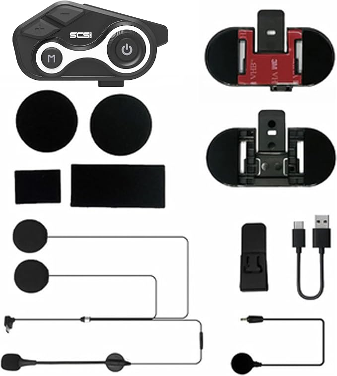 Motorcycle Bluetooth Intercom 1000m 2 Riders Motorbike Helmet Communication - Image 8