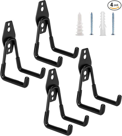 4 Pack Garage Hooks Heavy Duty by BuildSuperHomeByYourself