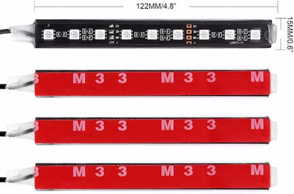 Car LED Strip Light, EJ's SUPER CAR 4pcs 36 LED Car Interior Lights Under Dash - Image 6