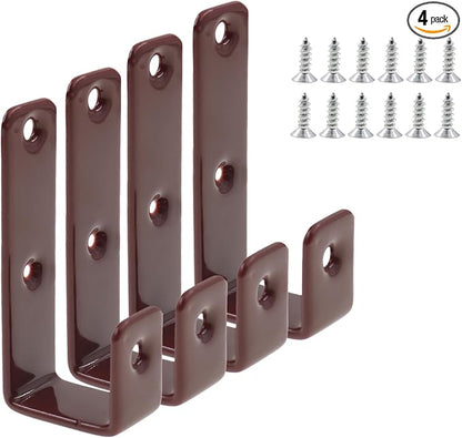 Bunk Bed Ladder Hooks Brackets, Iron Bed Ladder Hook, PVC Coated Angled Ladder by TTZEZE