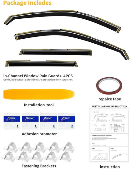 in-Channel Window Rain Guards Fit - Image 9