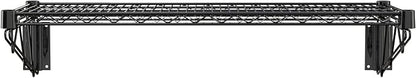 14" x 36" Black Epoxy Wire Wall Mount Shelf - Image 4