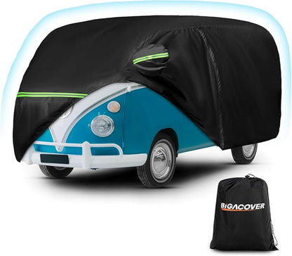 Waterproof Car Covers for 1950-1992 VW Bus T1 T2 T3, 420D Oxford Cloth Sun Heat by BIGACOVER