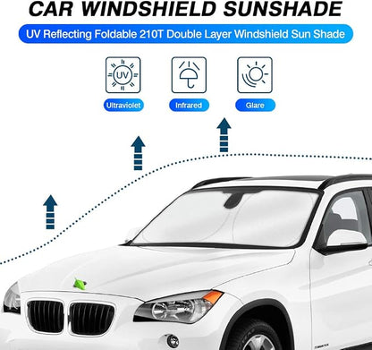 KUST Windshield Sun Shade for BMW X1 E84 Accessories 2011 2012 2013 2014 2015 - Image 2