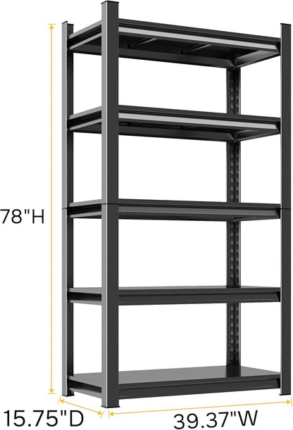 78" H Garage Shelving 3000LBS Heavy Duty Shelving Units and Storage Shelves - Image 3