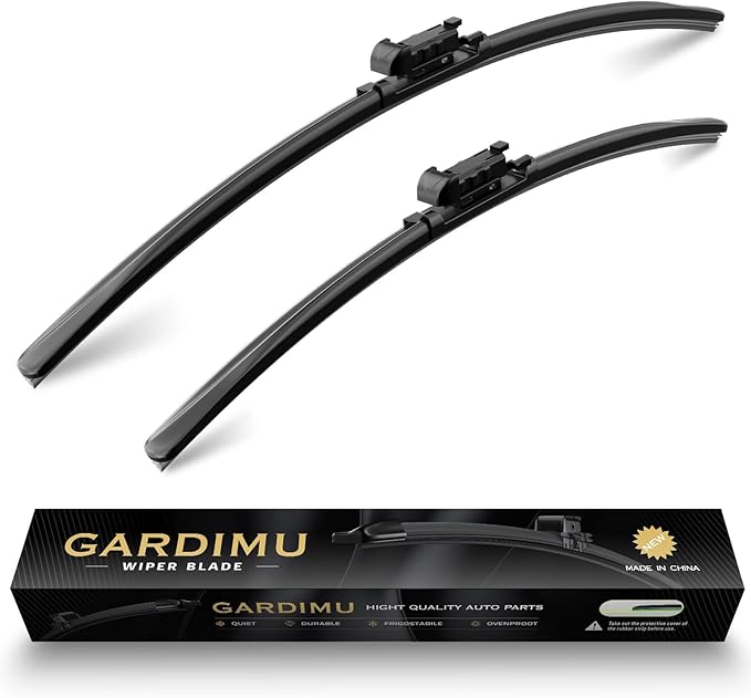 Front Rain Wiper Blades, 2-Piece Set by GARDIMU