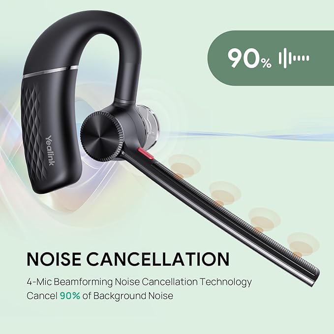 Yealink Bluetooth Headset Workstation, Office Wireless Headset - Image 2