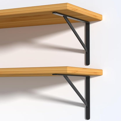 20 Pack L10 x H 8" Black Heavy Duty Shelf Brackets - Image 3