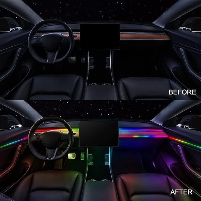 Dreamcolor Acrylic Interior Car LED Strip Light 14-inch, which fit - Image 3