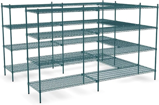 NSF 7' x 9' Walk-in 4-Tier Shelving Unit Kit by Zedfire