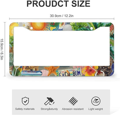 Summer Beach License Plate Frames - Image 2
